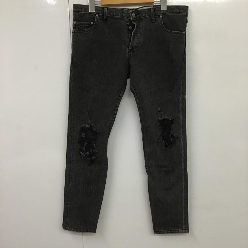 リュシオル ジャンピエール LUCIOLE_JEAN PIERRE パンツ デニム、ジーンズ 無地 黒 / ブラック / メンズ USED 古着 中古 10089572