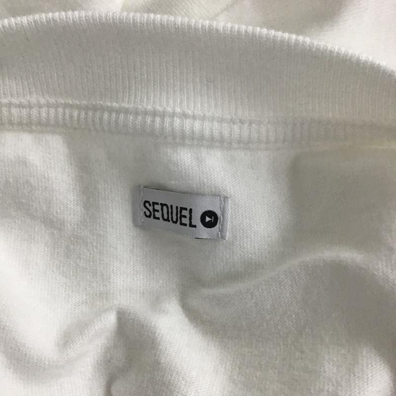 シークエル SEQUEL Tシャツ 半袖 胸ポケット M ロゴ、文字 白 / ホワイト /  メンズ USED 古着 中古 10089589