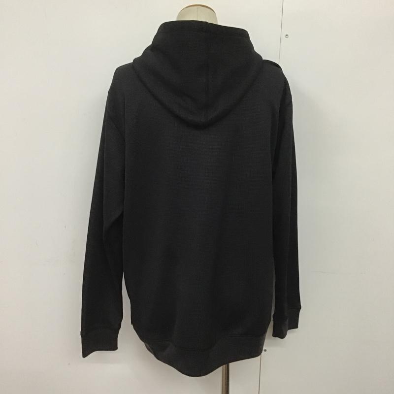 ステューシー STUSSY パーカー 長袖 ジップパーカー XL 無地 黒 / ブラック / メンズ USED 古着 中古 10089625