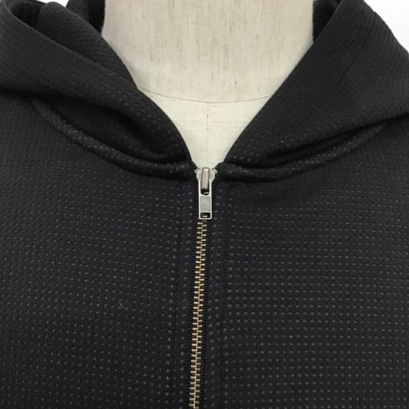 ステューシー STUSSY パーカー 長袖 ジップパーカー XL 無地 黒 / ブラック / メンズ USED 古着 中古 10089625