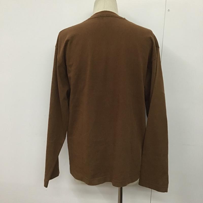 グリサール GRISAL Tシャツ 長袖 1 無地 茶 / ブラウン /  メンズ USED 古着 中古 10089638