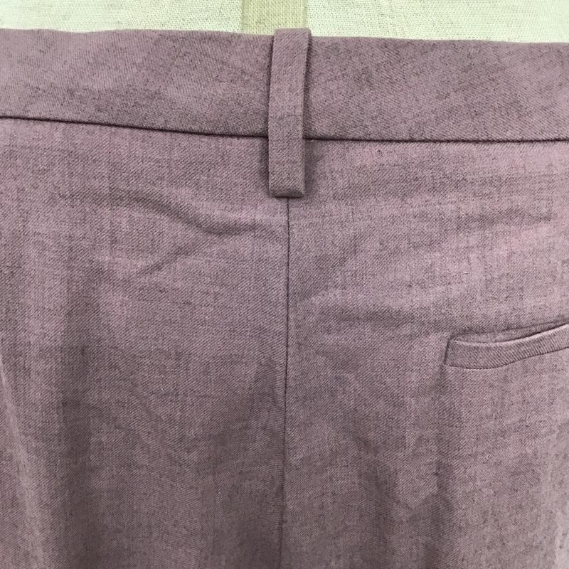 セオリー theory ボトムス ボトムス 01-9406400-235-704 Wide Trouser ワイドパンツ 4 無地 紫 / パープル / レディース USED 古着 中古 10089676