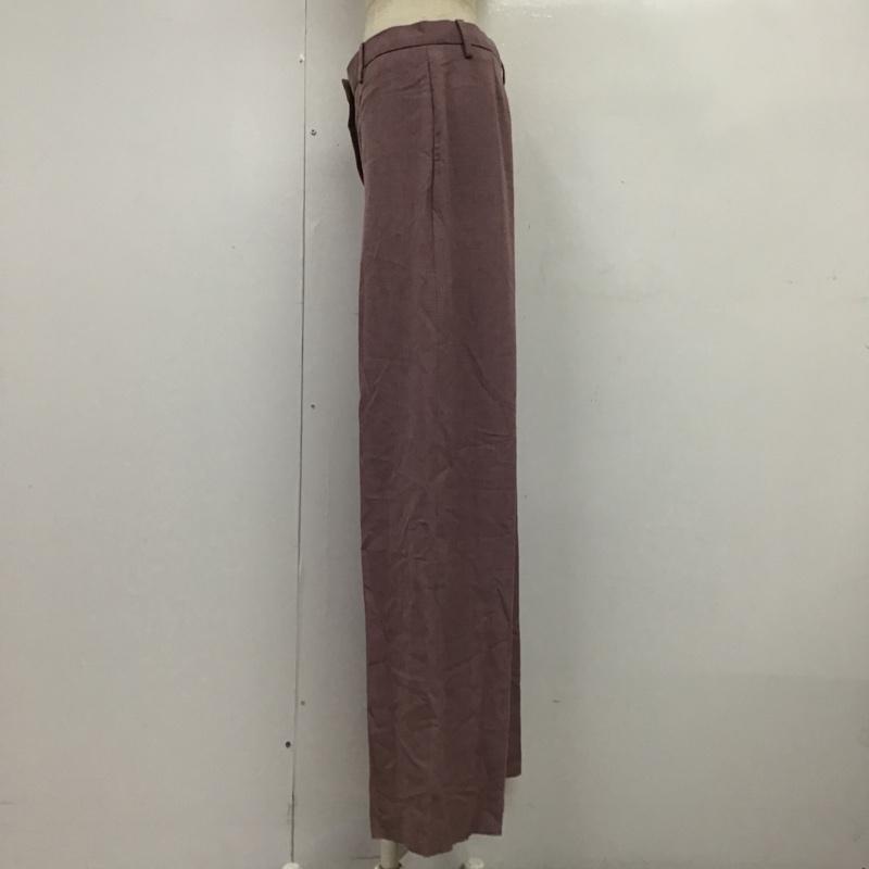 セオリー theory ボトムス ボトムス 01-9406400-235-704 Wide Trouser ワイドパンツ 4 無地 紫 / パープル / レディース USED 古着 中古 10089676