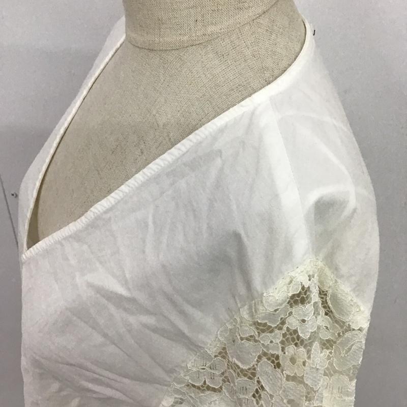 ザラベーシック ZARA BASIC シャツ、ブラウス 長袖 3564 156 250 Vネック XS 白 / ホワイト / レディース USED 古着 中古 10089678