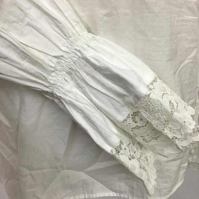 ザラベーシック ZARA BASIC シャツ、ブラウス 長袖 3564 156 250 Vネック XS 白 / ホワイト / レディース USED 古着 中古 10089678