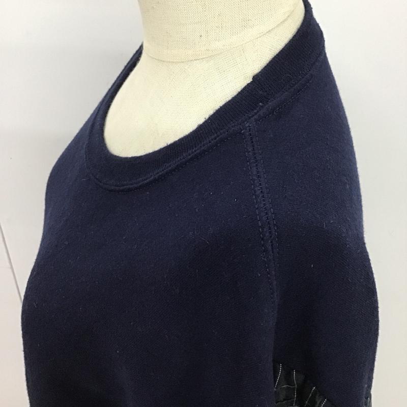 フルーツオブザルーム FRUIT OF THE LOOM トレーナー 長袖 M 無地 紺 / ネイビー / レディース USED 古着 中古 10089693