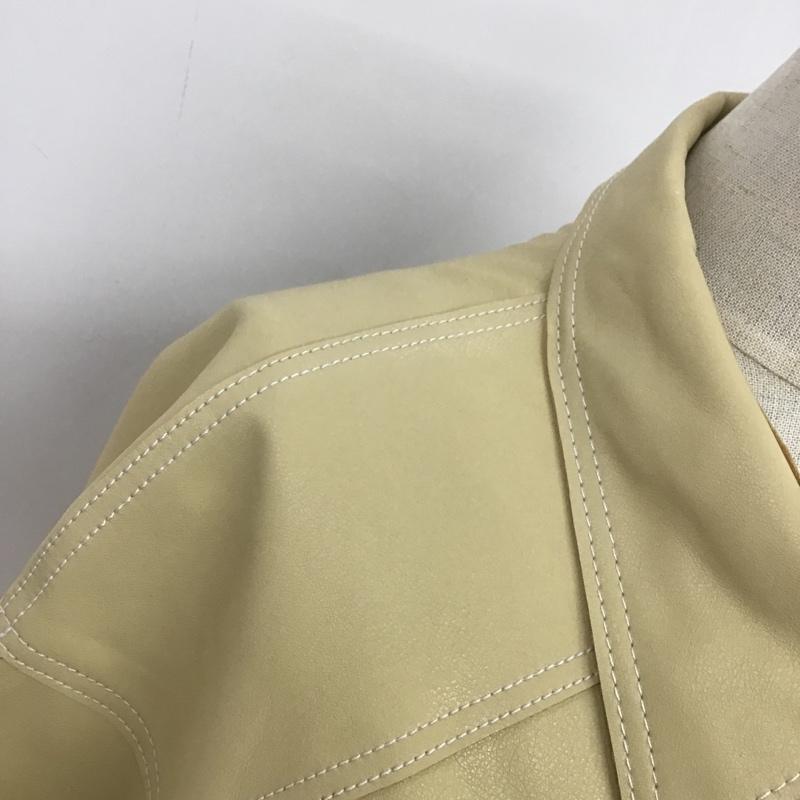 スローバイスライ THROW by SLY シャツ、ブラウス 半袖 030DA030-0620 VEGAN LEATHER SH FREE 無地 ベージュ / ベージュ / レディース USED 古着 中古 10089697