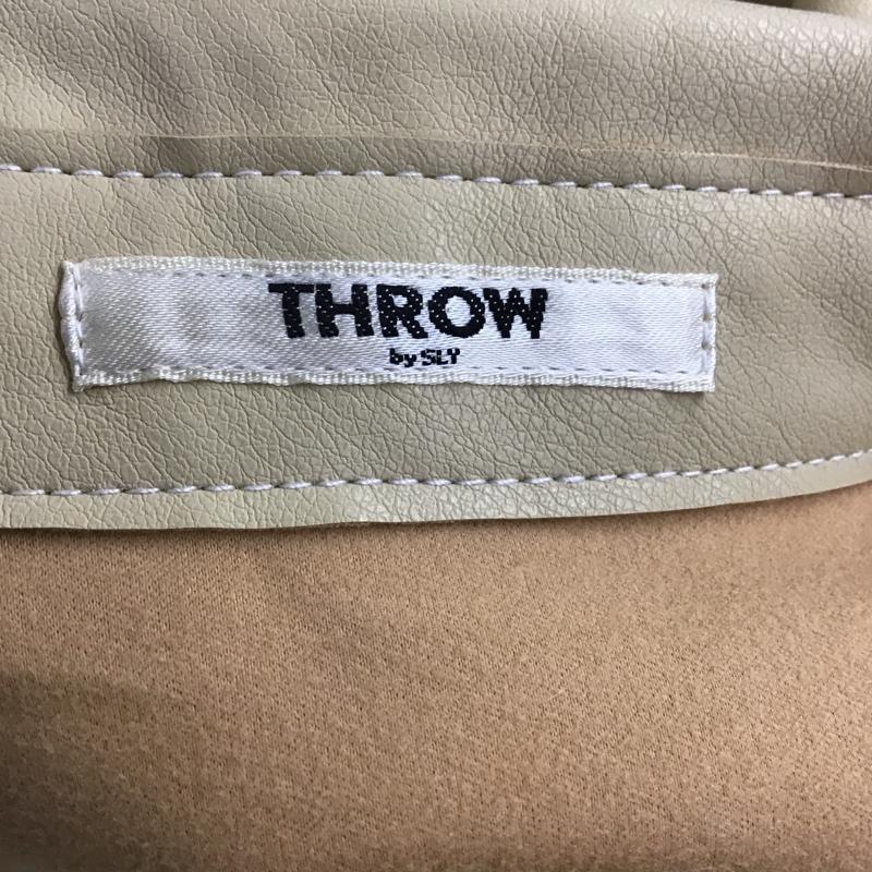 スローバイスライ THROW by SLY シャツ、ブラウス 半袖 030DA030-0620 VEGAN LEATHER SH FREE 無地 ベージュ / ベージュ / レディース USED 古着 中古 10089697