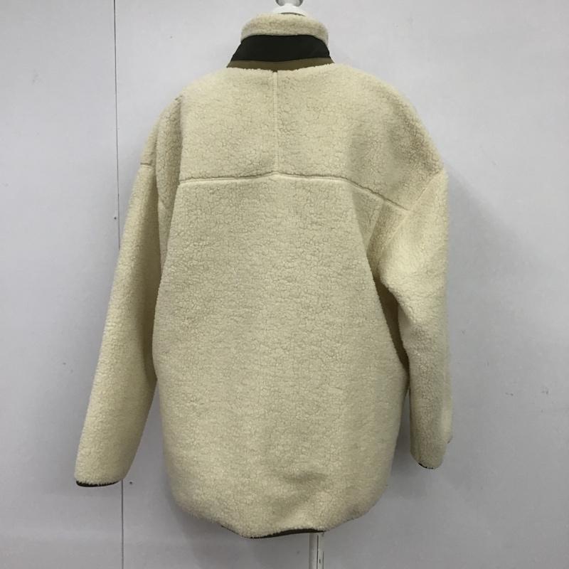 ニコアンド niko and... ジャケット、上着 ジャンパー、ブルゾン ボアジャケット M 無地 アイボリー / アイボリー / レディース USED 古着 中古 10089701