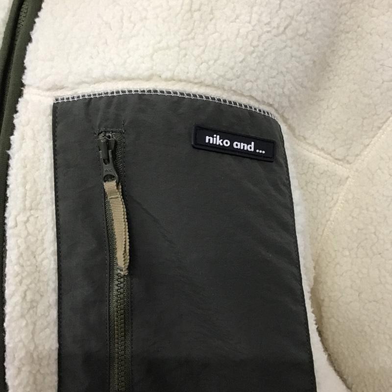 ニコアンド niko and... ジャケット、上着 ジャンパー、ブルゾン ボアジャケット M 無地 アイボリー / アイボリー / レディース USED 古着 中古 10089701