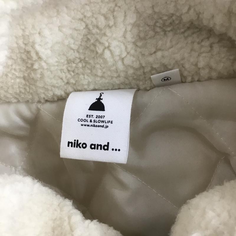 ニコアンド niko and... ジャケット、上着 ジャンパー、ブルゾン ボアジャケット M 無地 アイボリー / アイボリー / レディース USED 古着 中古 10089701