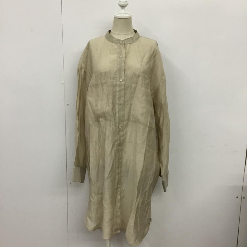 アルシーヴ archives シャツ、ブラウス 長袖 M 無地 ベージュ / ベージュ / レディース USED 古着 中古 10089724