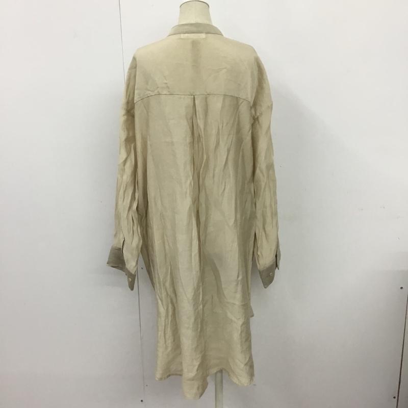 アルシーヴ archives シャツ、ブラウス 長袖 M 無地 ベージュ / ベージュ / レディース USED 古着 中古 10089724