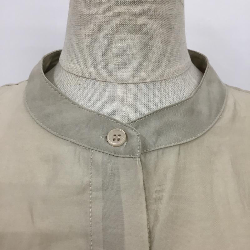 アルシーヴ archives シャツ、ブラウス 長袖 M 無地 ベージュ / ベージュ / レディース USED 古着 中古 10089724