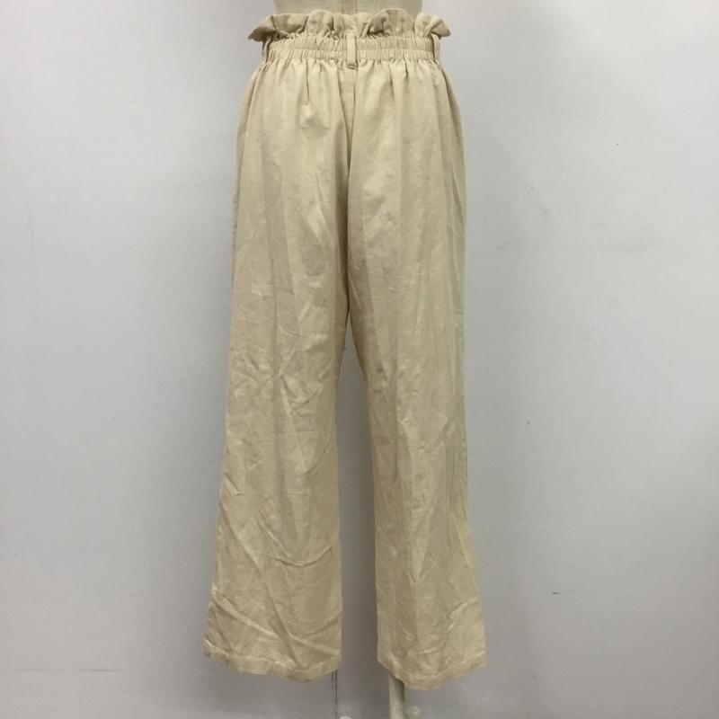 セシルマクビー CECIL McBEE パンツ スラックス FREE 無地 ベージュ / ベージュ / レディース USED 古着 中古 10089726