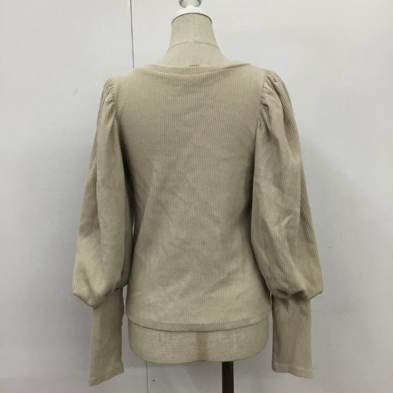 アルシーヴ archives カットソー 長袖 無地 ベージュ / ベージュ / レディース USED 古着 中古 10089732