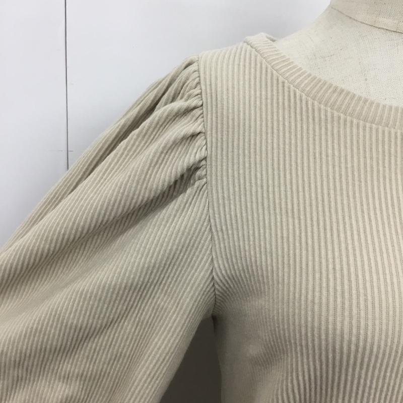 アルシーヴ archives カットソー 長袖 無地 ベージュ / ベージュ / レディース USED 古着 中古 10089732