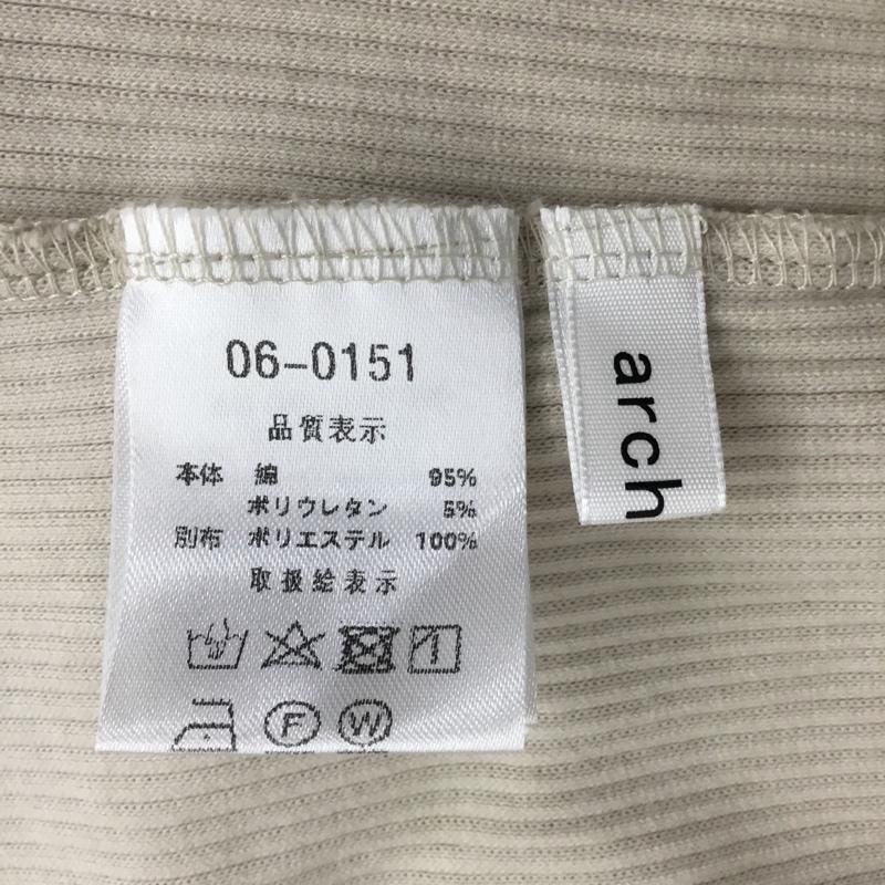 アルシーヴ archives カットソー 長袖 無地 ベージュ / ベージュ / レディース USED 古着 中古 10089732