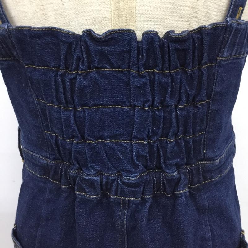 ヘザー Heather ジャンパースカート ジャンパースカート デニム M 無地 インディゴ / インディゴ / レディース USED 古着 中古 10089734