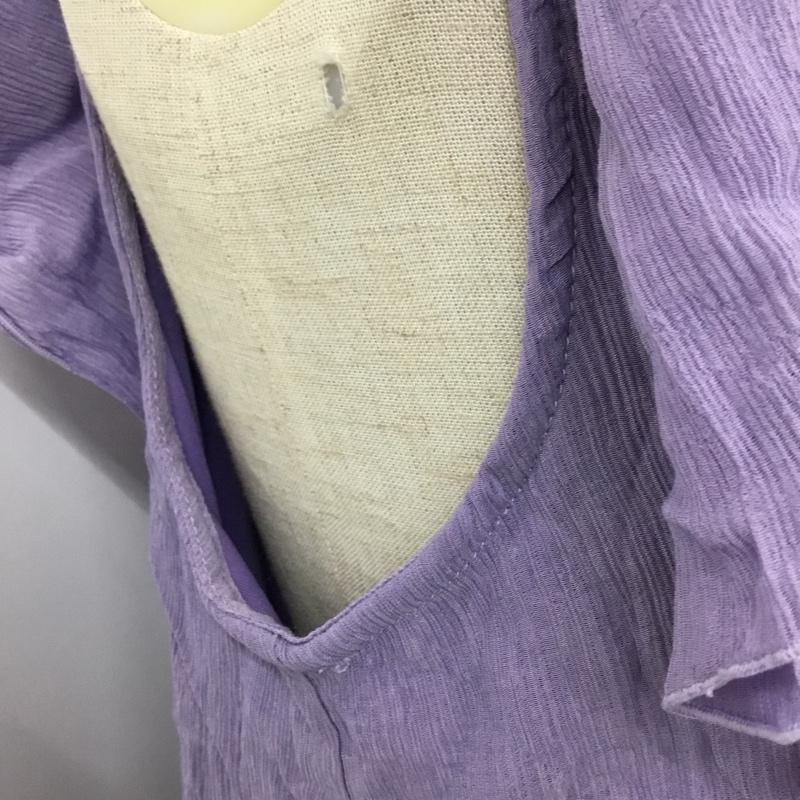イング INGNI カットソー 半袖 タグ付 M 無地 紫 / パープル / レディース USED 古着 中古 10089737