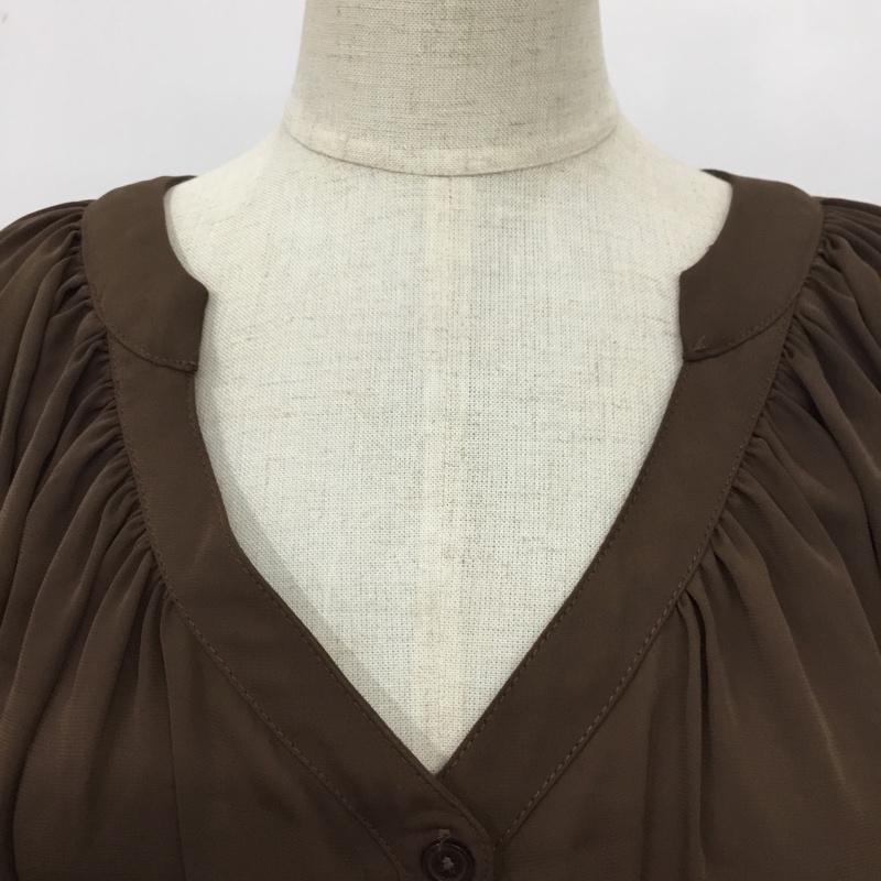 アルシーヴ archives チュニック 長袖 無地 茶 / ブラウン / レディース USED 古着 中古 10089742