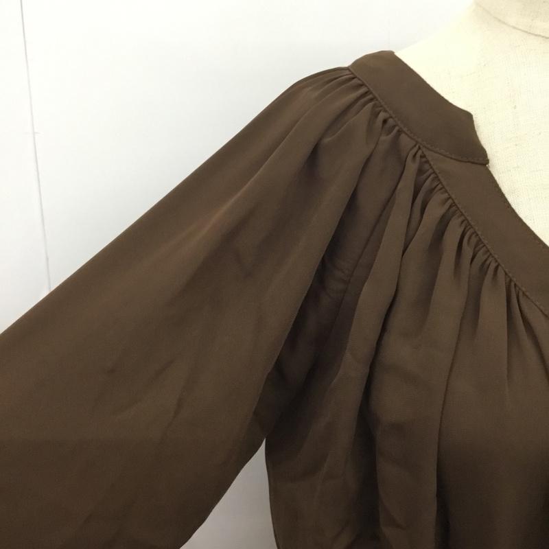 アルシーヴ archives チュニック 長袖 無地 茶 / ブラウン / レディース USED 古着 中古 10089742