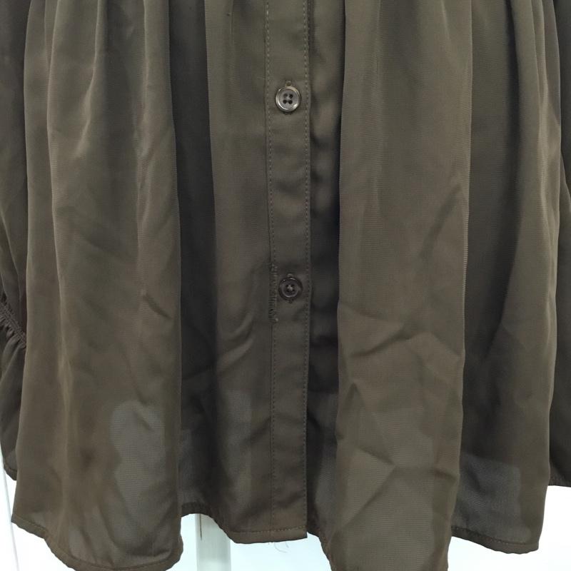 アルシーヴ archives チュニック 長袖 無地 茶 / ブラウン / レディース USED 古着 中古 10089742