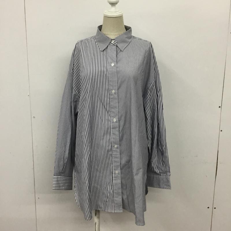 グローバルワーク GLOBAL WORK シャツ、ブラウス 長袖 XL ストライプ マルチカラー / マルチカラー / レディース USED 古着 中古 10089748