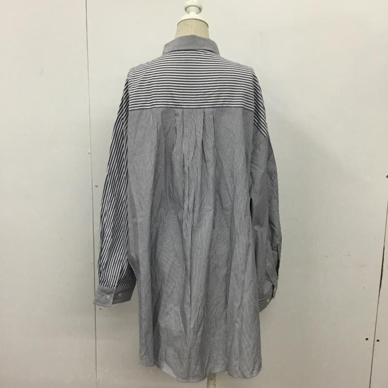 グローバルワーク GLOBAL WORK シャツ、ブラウス 長袖 XL ストライプ マルチカラー / マルチカラー / レディース USED 古着 中古 10089748