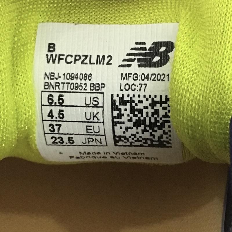 ニューバランス New Balance スニーカー スニーカー WFCPZLM2 ランニングシューズ 23.5cm 箱有 23.5cm ロゴ、文字 紺 / ネイビー / X 灰 / グレー / X 黄 / イエロー / レディース USED 古着 中古 10089763