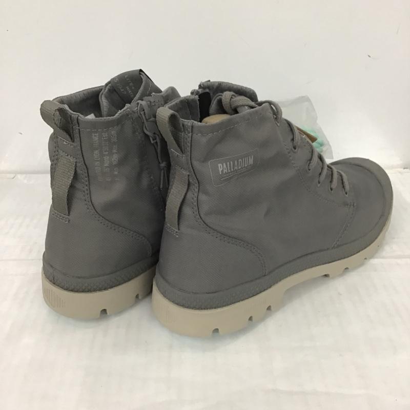 パラディウム PALLADIUM ブーツ ショートブーツ 77856-071-M PAMPA HI SEEKER LITE WP 防水シューズ 27.5cm 箱有 27.5cm ロゴ、文字 灰 / グレー / メンズ USED 古着 中古 10089768