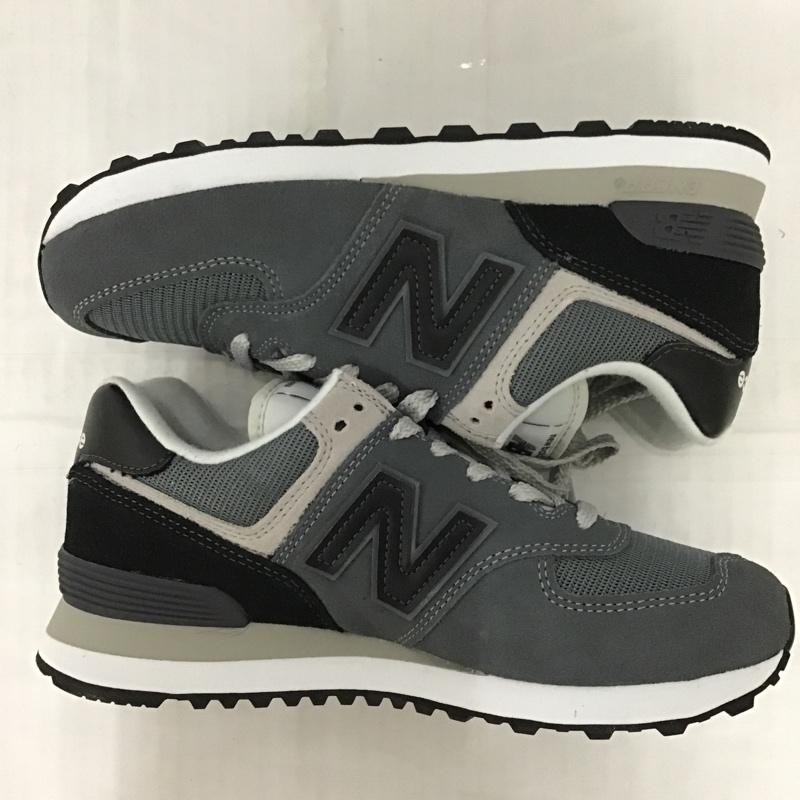 ニューバランス New Balance スニーカー スニーカー ML574OS2 24.5cm 箱有 24.5cm ロゴ、文字 ダークグレー / ダークグレー / レディース USED 古着 中古 10089773