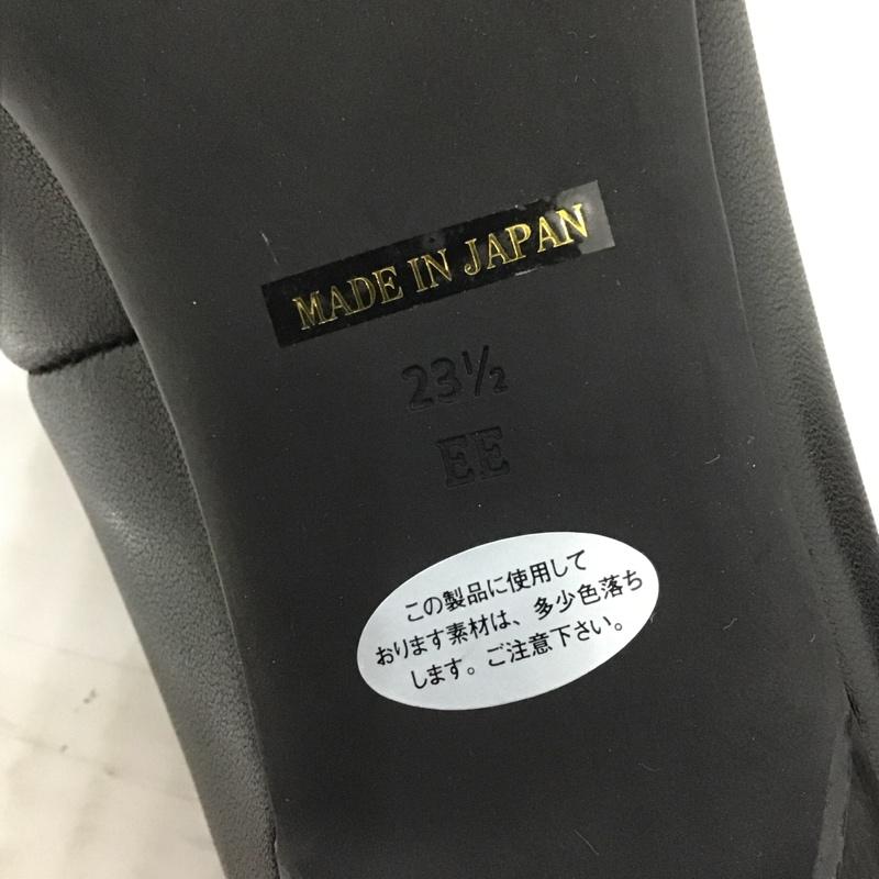 イング- ing パンプス パンプス IGLF93370 スクエアトゥパンプス レザー 23.5cm 箱有 23.5cm 無地 黒 / ブラック / レディース USED 古着 中古 10089776