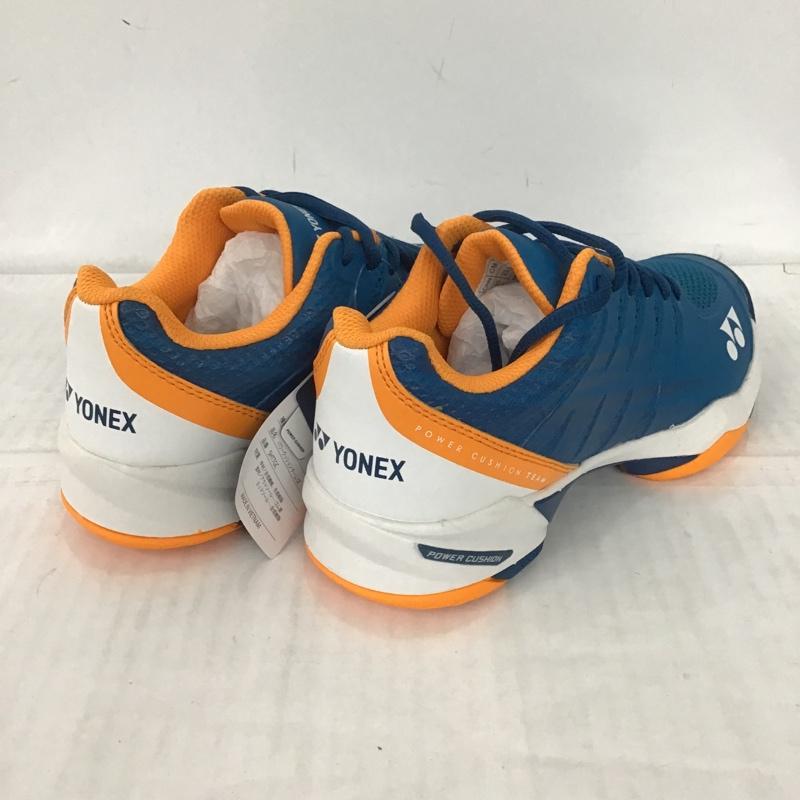 ヨネックス YONEX シューズ シューズ SHTTGC テニスシューズ パワークッションチーム GC 23.5cm 箱有 23.5cm ロゴ、文字 青 / ブルー / X 白 / ホワイト / X 橙 / オレンジ / レディース USED 古着 中古 10089777