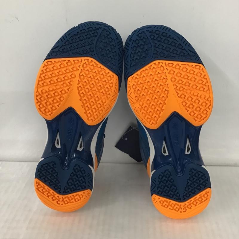 ヨネックス YONEX シューズ シューズ SHTTGC テニスシューズ パワークッションチーム GC 23.5cm 箱有 23.5cm ロゴ、文字 青 / ブルー / X 白 / ホワイト / X 橙 / オレンジ / レディース USED 古着 中古 10089777