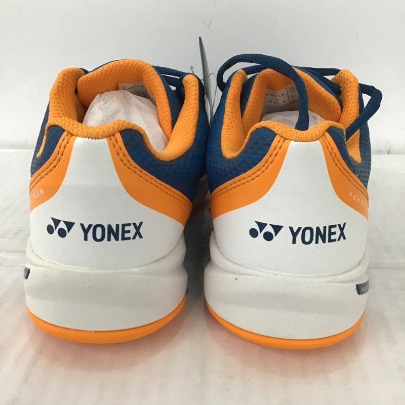 ヨネックス YONEX シューズ シューズ SHTTGC テニスシューズ パワークッションチーム GC 23.5cm 箱有 23.5cm ロゴ、文字 青 / ブルー / X 白 / ホワイト / X 橙 / オレンジ / レディース USED 古着 中古 10089777