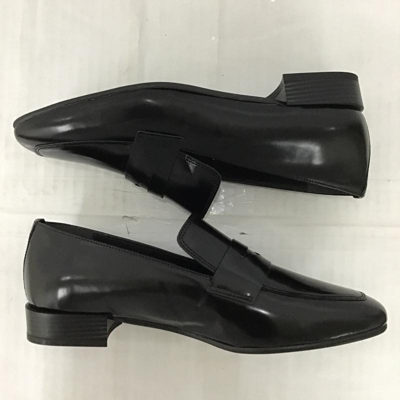 ボントレ BONTRE ローファー ローファー 92052 スクエア コインローファー 39 箱有 CALZADOS 無地 黒 / ブラック / レディース USED 古着 中古 10089778