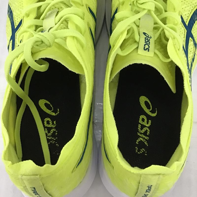 アシックス ASICS シューズ シューズ 1011B026-750 ランニングシューズ MAGIC SPEED 25.5cm 箱有 25.5cm ロゴ、文字 黄 / イエロー / X 青 / ブルー / X 白 / ホワイト / メンズ USED 古着 中古 10089779