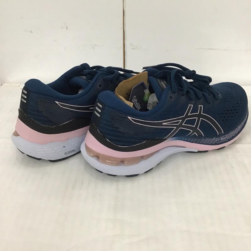 アシックス ASICS スニーカー スニーカー 1012B046 GEL KAYANO 28 23.5cm 箱有 ランニングシューズ 23.5cm ロゴ、文字 紺 / ネイビー / X 桃 / ピンク / レディース USED 古着 中古 10089804
