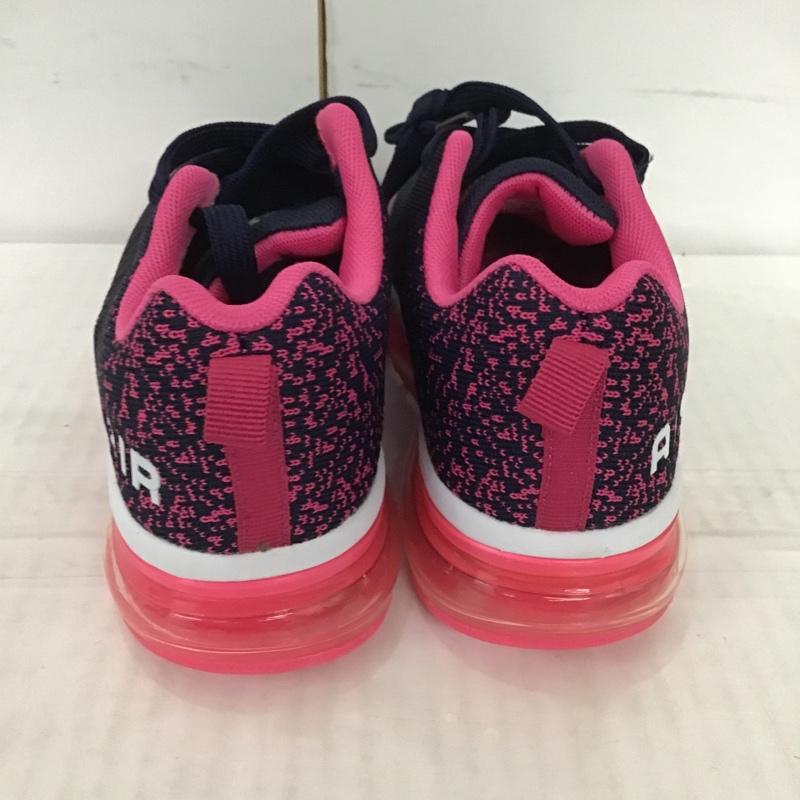 古着 USED スニーカー スニーカー 060406 US5.5 ランニングシューズ US:5.5 ロゴ、文字 紺 / ネイビー / X 桃 / ピンク / レディース USED 古着 中古 10089806