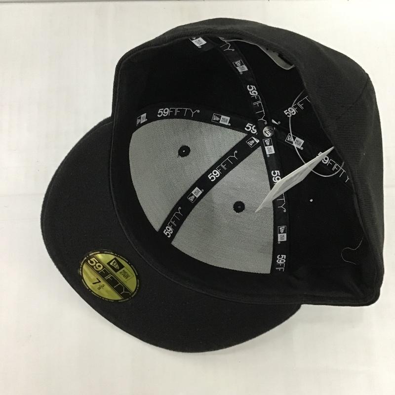 ヨウジヤマモト Yohji Yamamoto 帽子 キャップ 12579132 NEW ERA 59FIFTY ロゴ、文字 黒 / ブラック / メンズ USED 古着 中古 10089813