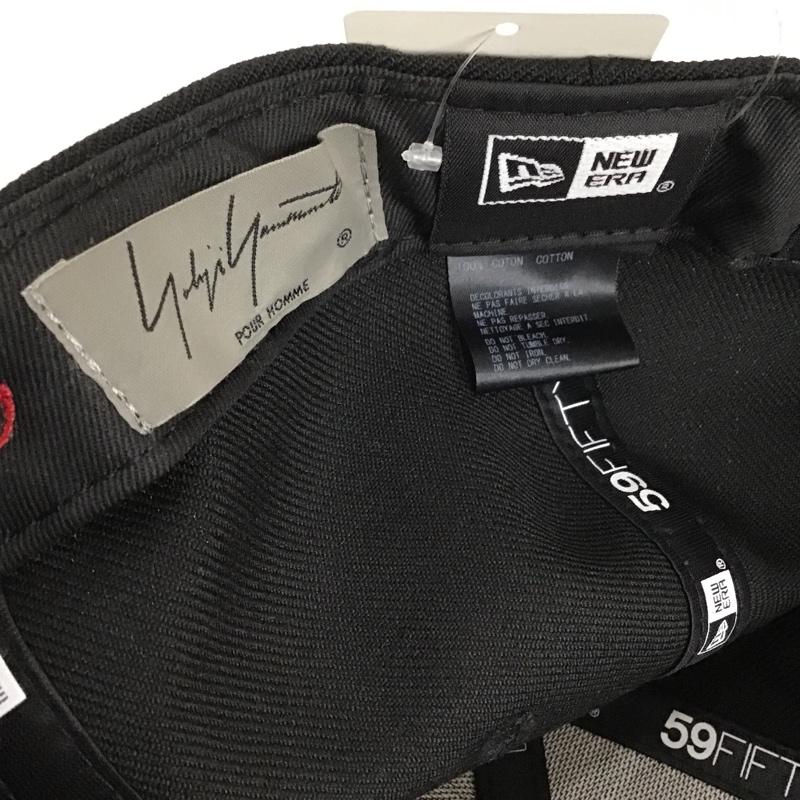 ヨウジヤマモト Yohji Yamamoto 帽子 キャップ 12579132 NEW ERA 59FIFTY ロゴ、文字 黒 / ブラック / メンズ USED 古着 中古 10089813
