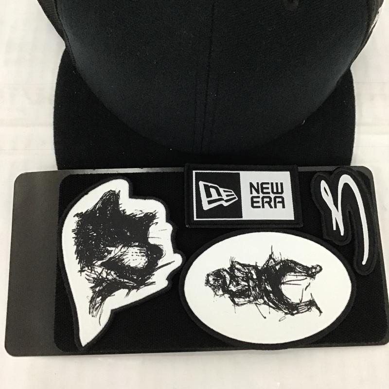 ヨウジヤマモト Yohji Yamamoto 帽子 キャップ 12579132 NEW ERA 59FIFTY ロゴ、文字 黒 / ブラック / メンズ USED 古着 中古 10089813