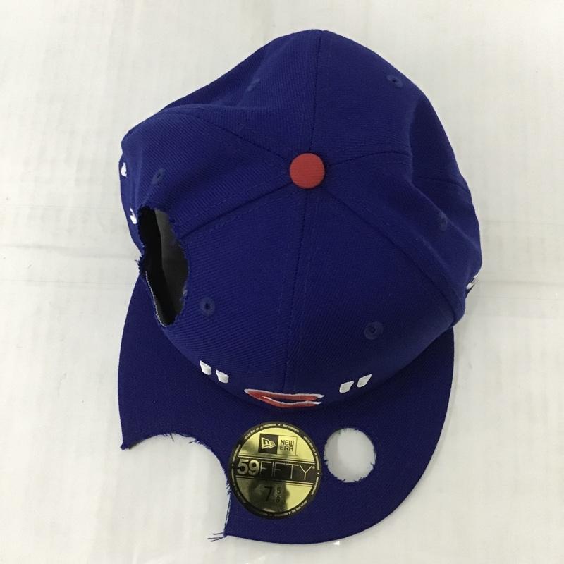 オフホワイト Off-White 帽子 キャップ NEW ERA MLB CHICAGO CUBS CAP ロゴ、文字 青 / ブルー / メンズ USED 古着 中古 10089814