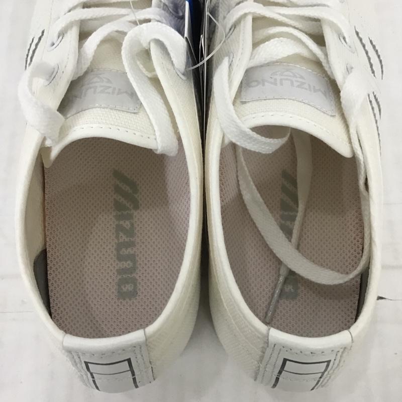 ミズノ MIZUNO スニーカー スニーカー D1GA196101 SCHOOL TRAINER 23.5cm 23.5cm ロゴ、文字 白 / ホワイト / レディース USED 古着 中古 10089819