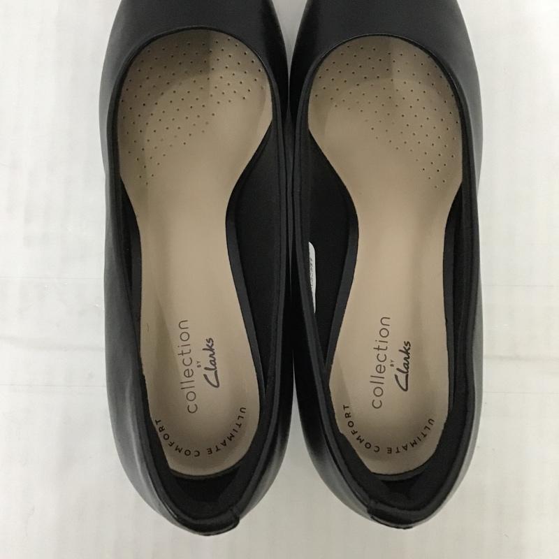 クラークス Clarks パンプス パンプス Shondrah Jade ポインテッドトゥパンプス ブラックレザー UK4D 箱有 US:6.5 無地 黒 / ブラック / レディース USED 古着 中古 10089820