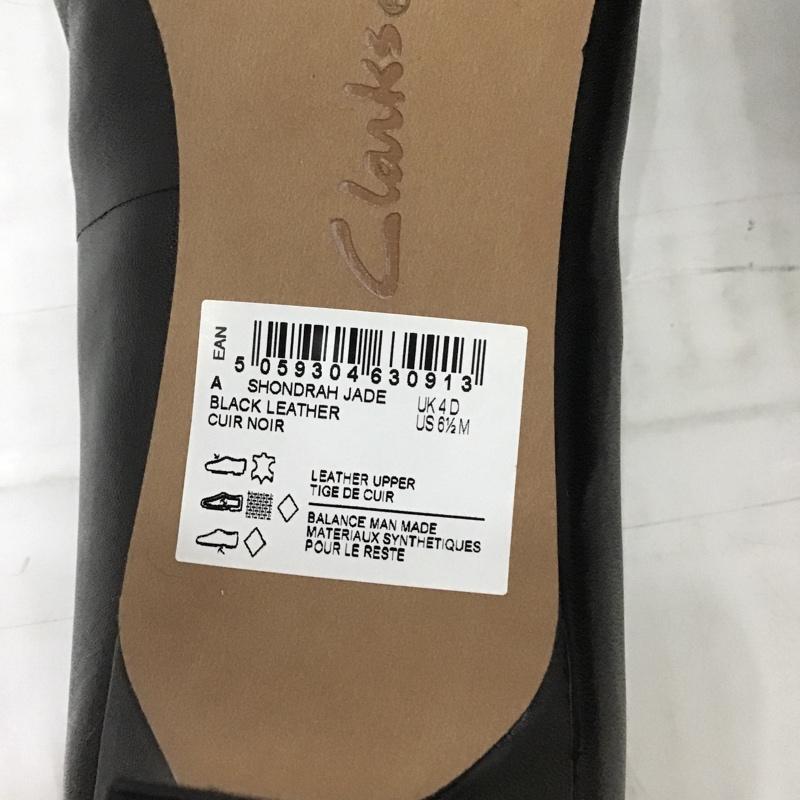 クラークス Clarks パンプス パンプス Shondrah Jade ポインテッドトゥパンプス ブラックレザー UK4D 箱有 US:6.5 無地 黒 / ブラック / レディース USED 古着 中古 10089820