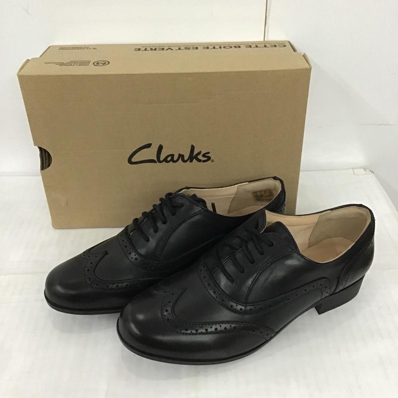 クラークス Clarks 革靴 革靴 ブラックレザー Hamble Oak US7 箱有 US:7 無地 黒 / ブラック / レディース USED 古着 中古 10089825