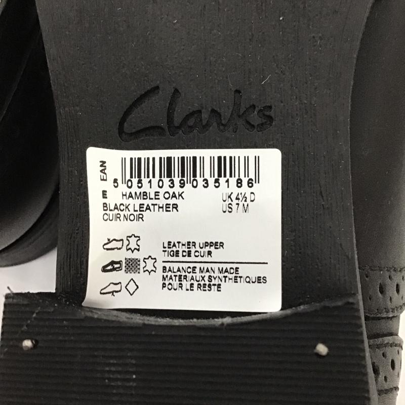 クラークス Clarks 革靴 革靴 ブラックレザー Hamble Oak US7 箱有 US:7 無地 黒 / ブラック / レディース USED 古着 中古 10089825
