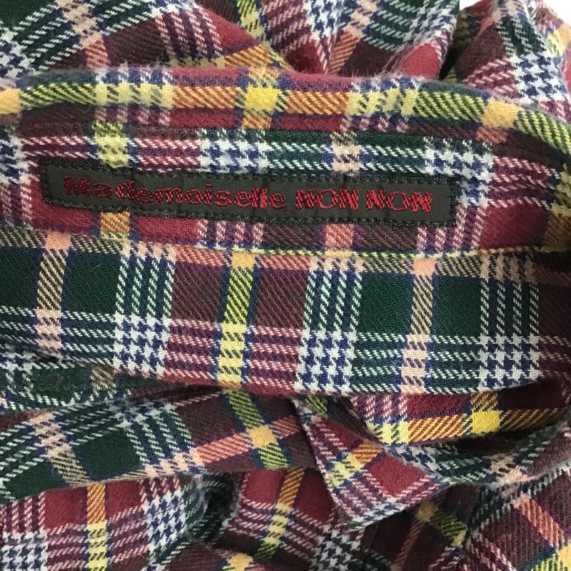 マドモアゼルノンノン MADEMOISELLENONNON シャツ、ブラウス 長袖 40 チェック マルチカラー / マルチカラー / レディース USED 古着 中古 10089865